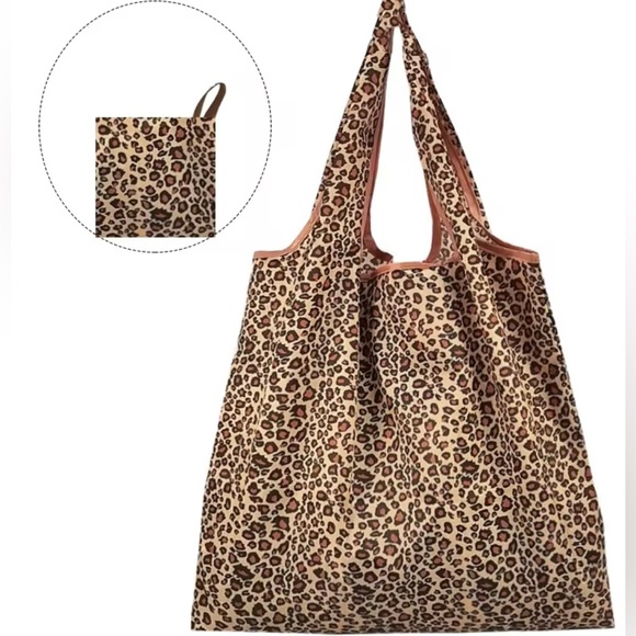 NWT Leopard Print Large Tote Bag - Picture 3 of 4